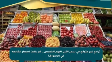 تراجع غير متوقع في سعر التين اليوم الخميس.. كم بلغت أسعار الفاكهة في الأسواق؟
